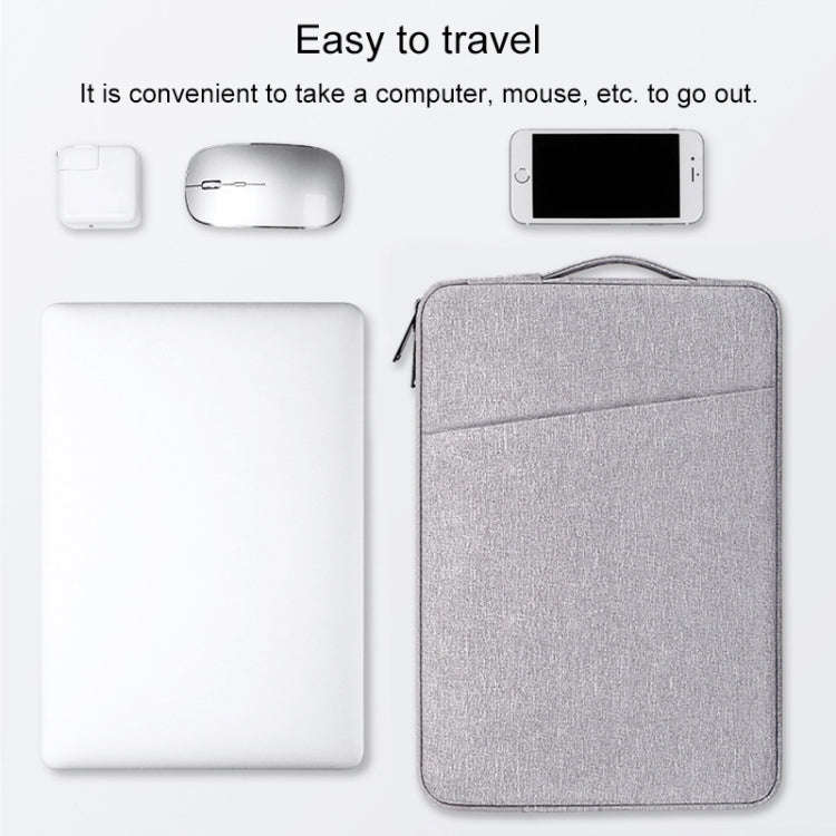 ND01D Felt Sleeve Protective Case Carrying Bag for 14.1 inch Laptop(Navy Blue)