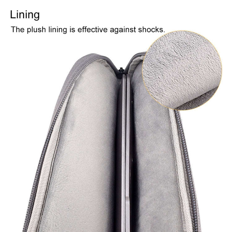 ND01D Felt Sleeve Protective Case Carrying Bag for 15.4 inch Laptop(Grey)