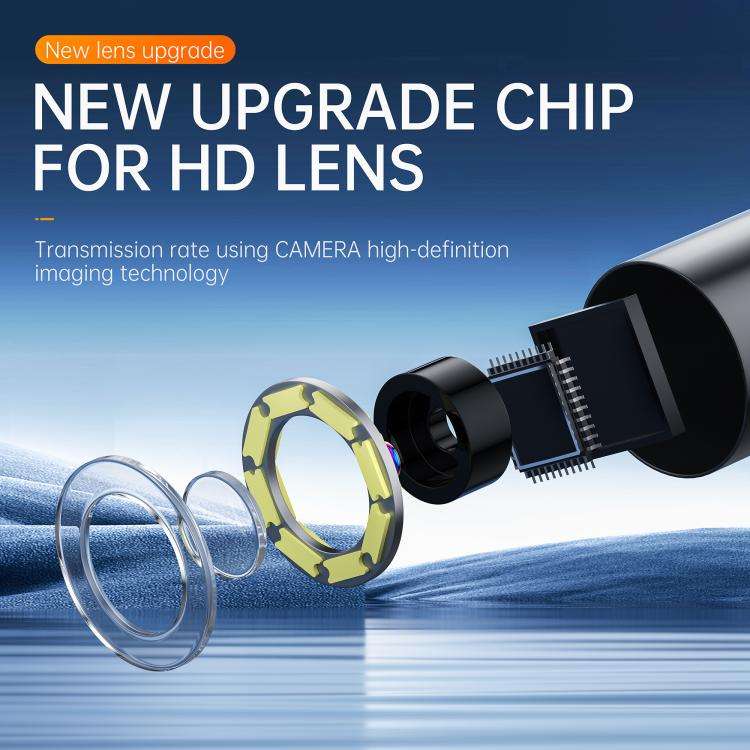 P380 8mm Lens Industrial Pipeline Endoscope with 4.3 inch HD Screen, Spec:10m Tube