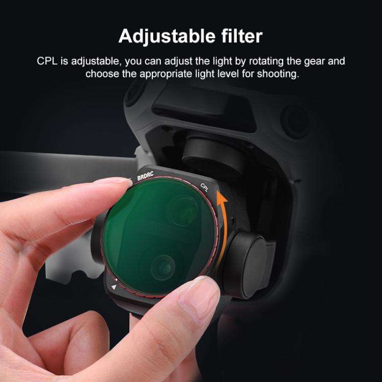 For DJI Air 3S BRDRC Camera Lens Filter, Filter:CPL