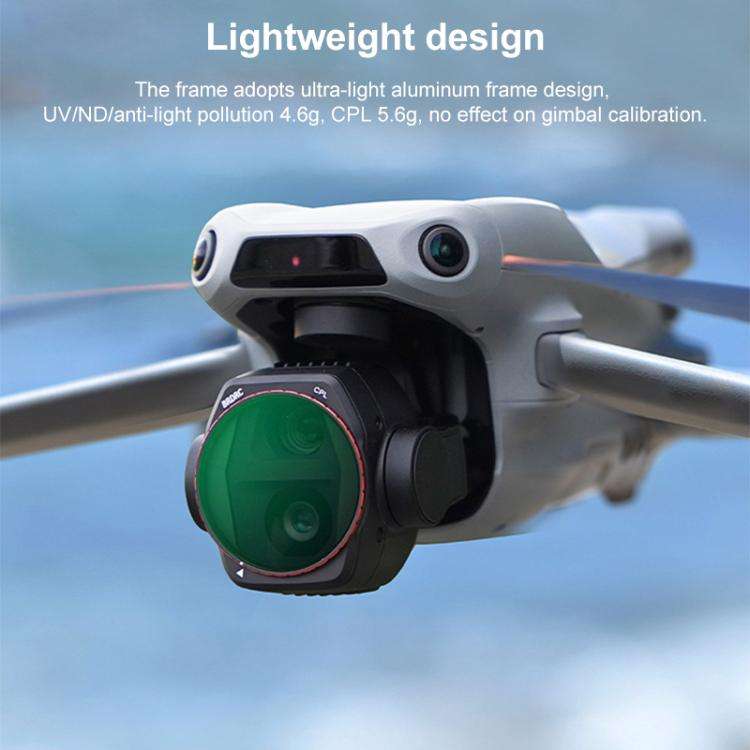 For DJI Air 3S BRDRC Camera Lens Filter, Filter:4 in 1 CPL ND16-64