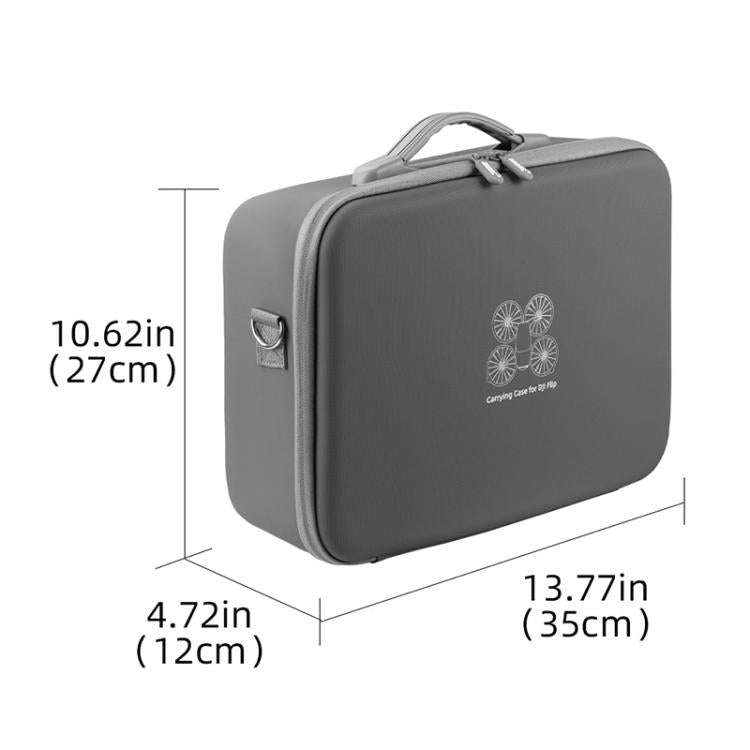 For DJI Flip BRDRC Drone Portable Case Single Shoulder Messenger Bag Handbag(Grey)
