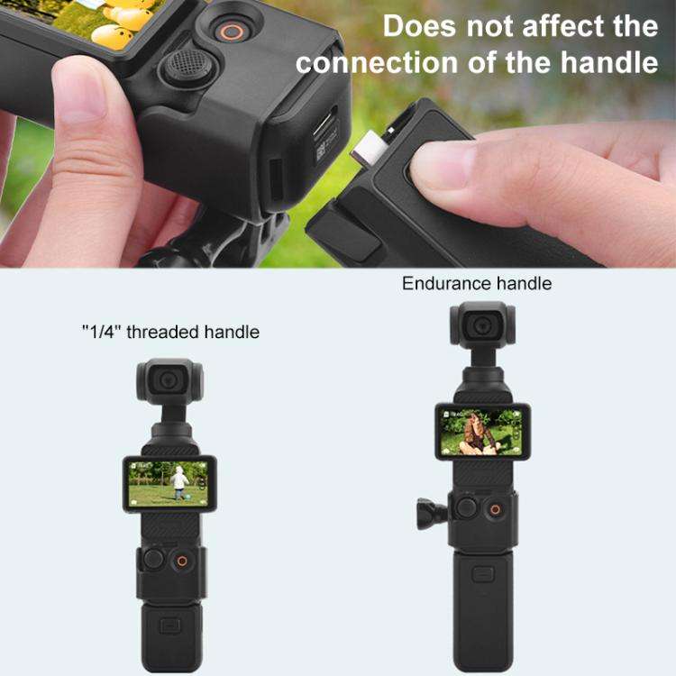 For DJI OSMO Pocket 3 BRDRC Protection Frame Adapter Base, Type:Frame + Chest Strap