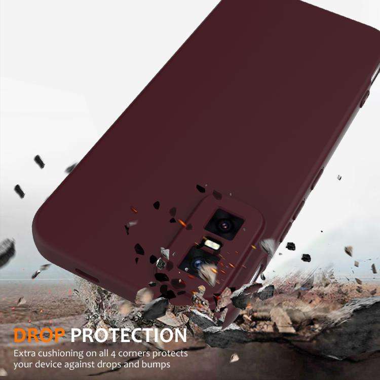 For Infinix GT 30 Pro Shockproof Silicone Magsafe Phone Case(Plum Color)