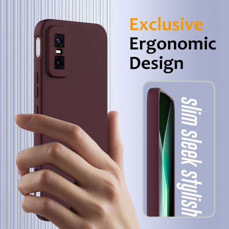For Infinix GT 30 Pro Shockproof Silicone Magsafe Phone Case(Plum Color)