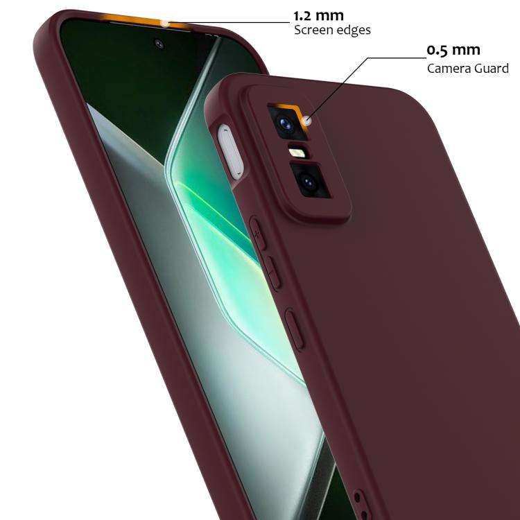 For Infinix GT 30 Pro Shockproof Silicone Magsafe Phone Case(Plum Color)