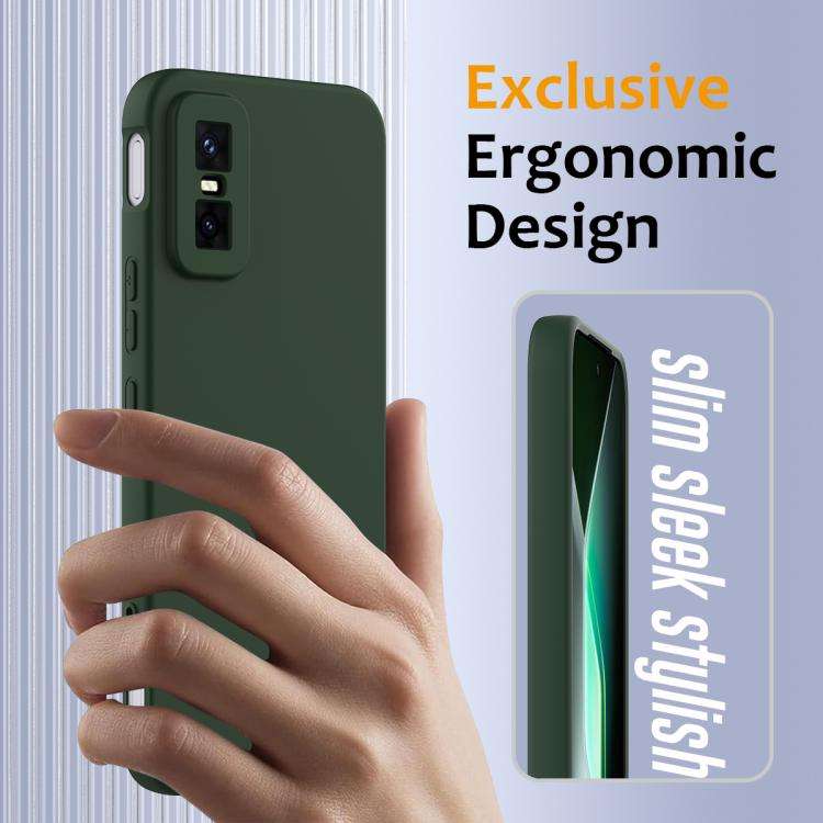 For Infinix GT 30 Pro Shockproof Silicone Magsafe Phone Case(Dark Green)