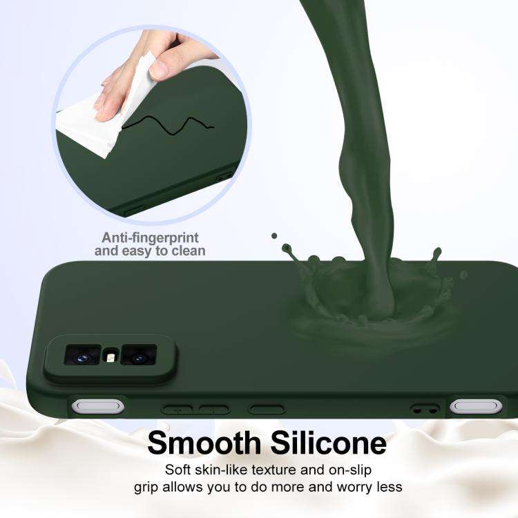For Infinix GT 30 Pro Shockproof Silicone Magsafe Phone Case(Dark Green)
