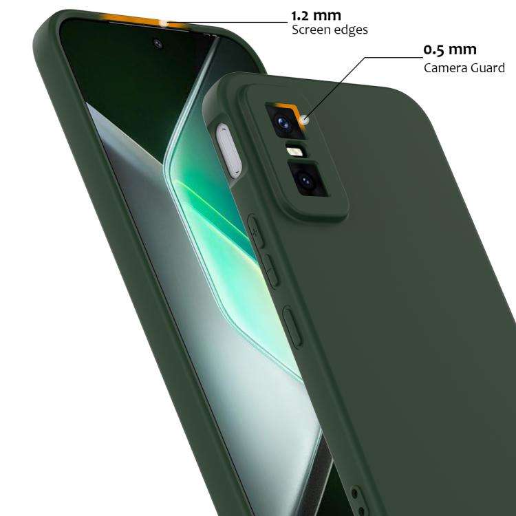 For Infinix GT 30 Pro Shockproof Silicone Magsafe Phone Case(Dark Green)