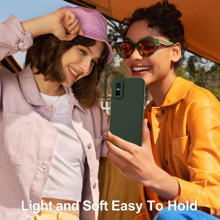 For Infinix GT 30 Pro Shockproof Silicone Magsafe Phone Case(Dark Green)