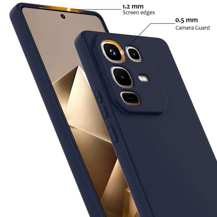 For Infinix Note 50 Pro+ Shockproof Silicone Magsafe Phone Case(Navy Blue)