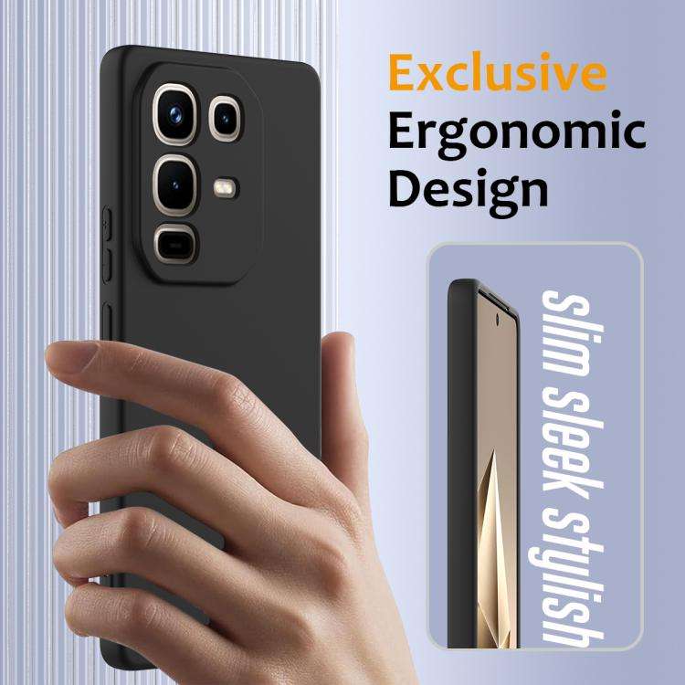 For Infinix Note 50 Pro+ Shockproof Silicone Magsafe Phone Case(Black)