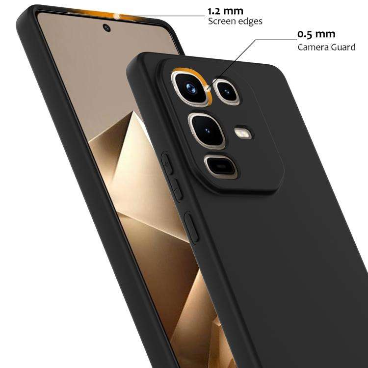 For Infinix Note 50 Pro+ Shockproof Silicone Magsafe Phone Case(Black)