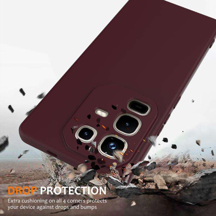 For Infinix Note 50 Pro+ Shockproof Silicone Magsafe Phone Case(Plum Color)
