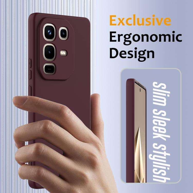 For Infinix Note 50 Pro+ Shockproof Silicone Magsafe Phone Case(Plum Color)