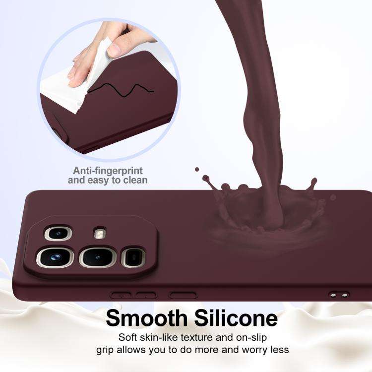 For Infinix Note 50 Pro+ Shockproof Silicone Magsafe Phone Case(Plum Color)