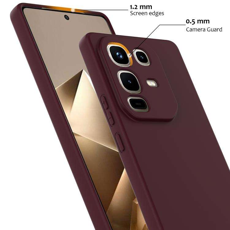 For Infinix Note 50 Pro+ Shockproof Silicone Magsafe Phone Case(Plum Color)