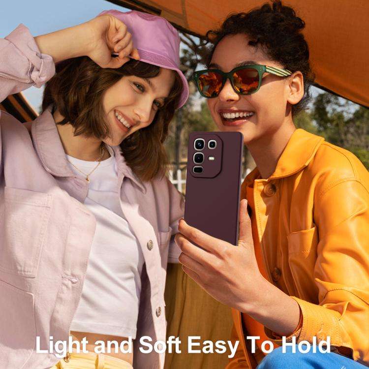 For Infinix Note 50 Pro+ Shockproof Silicone Magsafe Phone Case(Plum Color)