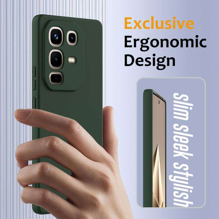 For Infinix Note 50 Pro+ Shockproof Silicone Magsafe Phone Case(Dark Green)