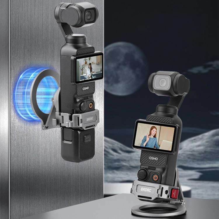 For DJI Osmo Pocket 3 BRDRC Smartphone Teleprompter Stand Desktop Clamp Cold Shoe Extension Mount...