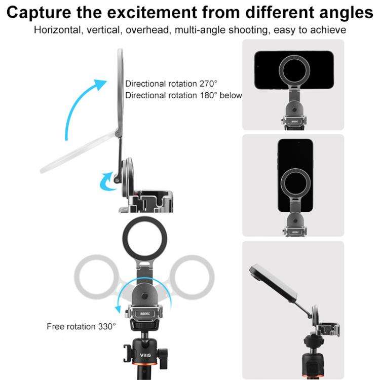 For DJI Osmo Pocket 3 BRDRC Smartphone Teleprompter Stand Desktop Clamp Cold Shoe Extension Mount...