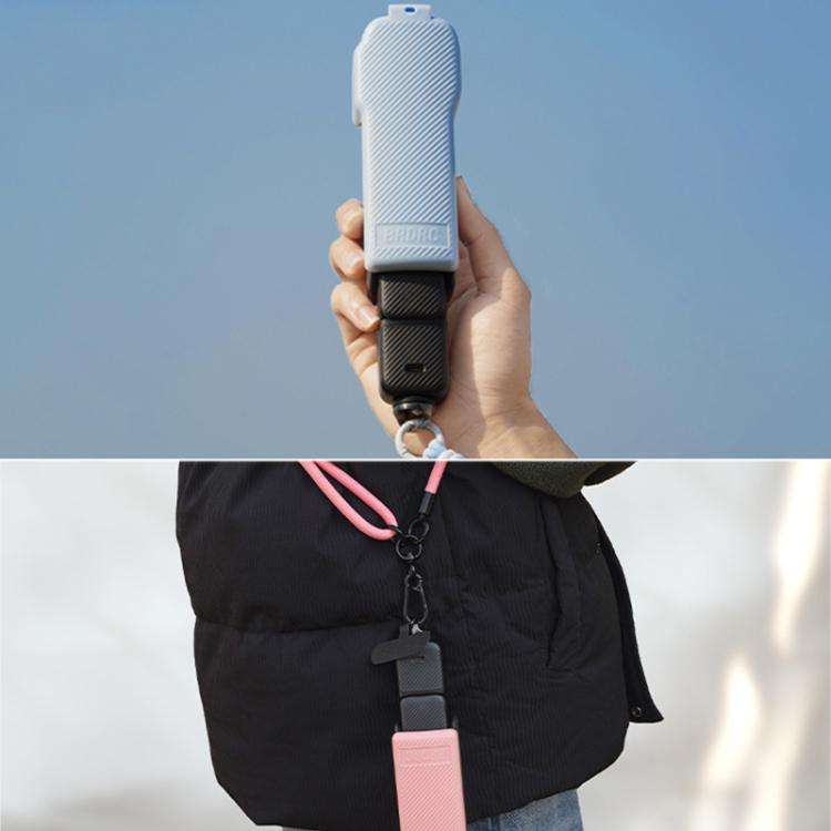BRDRC Twill-Textured ABS Protective Case For DJI OSMO Pocket 3(Pink)