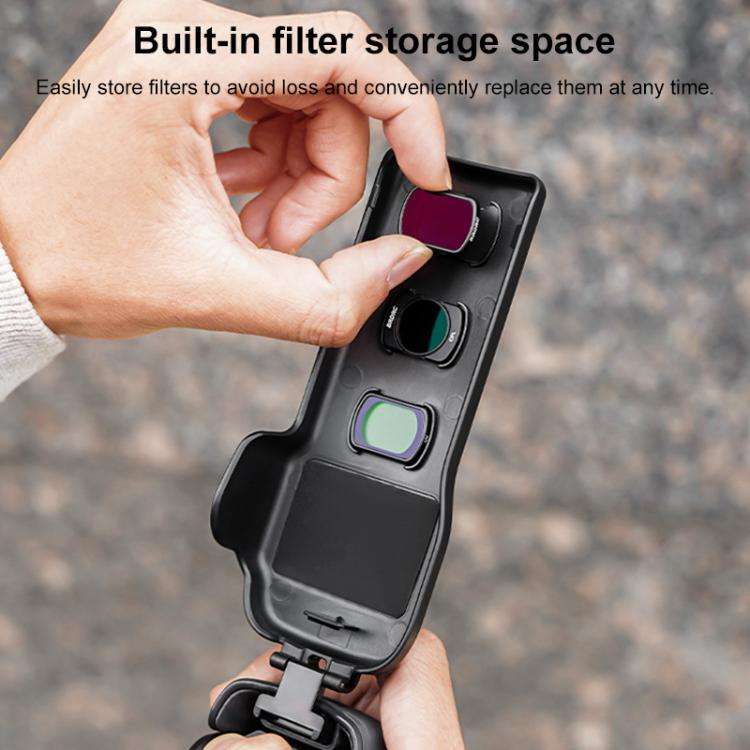 BRDRC Twill-Textured ABS Protective Case For DJI OSMO Pocket 3(Blue)