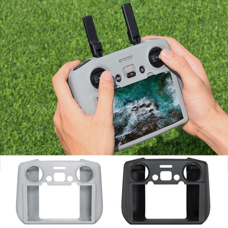 For DJI RC 2 BRDRC Remote Control Shockproof Anti-scratch Silicone Case(Grey)