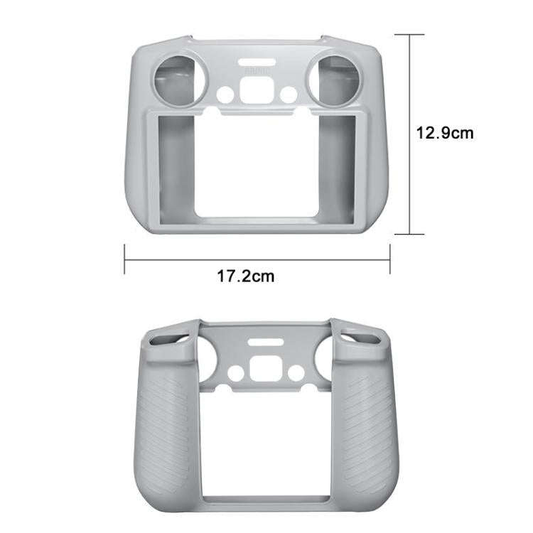 For DJI RC 2 BRDRC Remote Control Shockproof Anti-scratch Silicone Case(Grey)