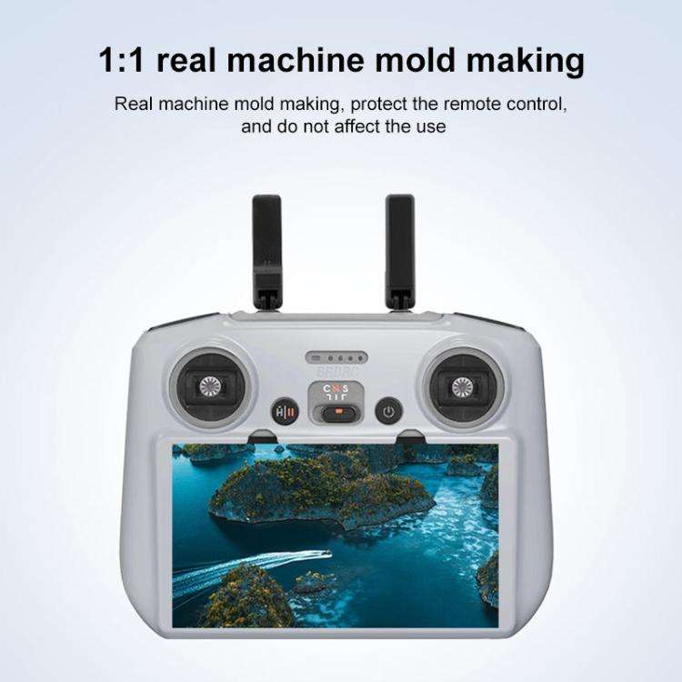 For DJI RC 2 BRDRC Remote Control Shockproof Anti-scratch Silicone Case(Grey)