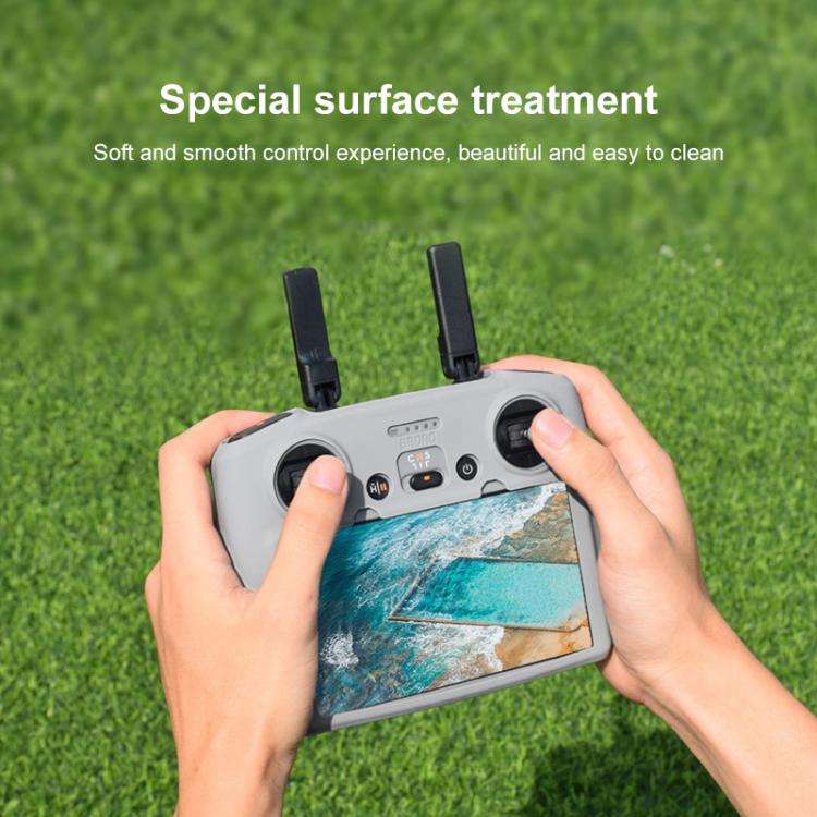 For DJI RC 2 BRDRC Remote Control Shockproof Anti-scratch Silicone Case(Grey)