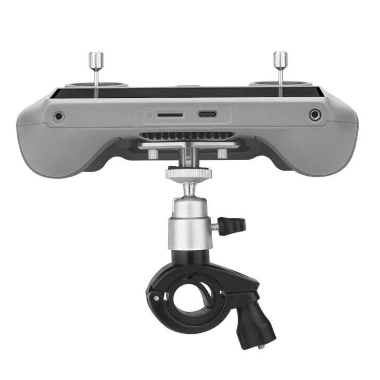 For DJI RC / RC 2 BRDRC Drone Remote Control Adapter Base Bicycle Holder(Black Silver)