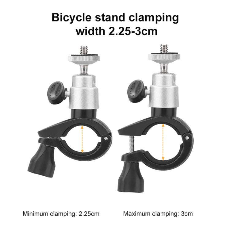 For DJI RC / RC 2 BRDRC Drone Remote Control Adapter Base Bicycle Holder(Black Silver)