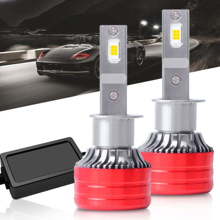 H1 2pcs 25W 2500lm 6000K Car LED Headlight Bulb