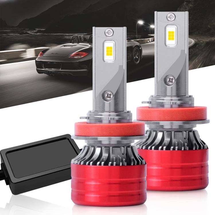 H11 2pcs 25W 2500lm 6000K Car LED Headlight Bulb