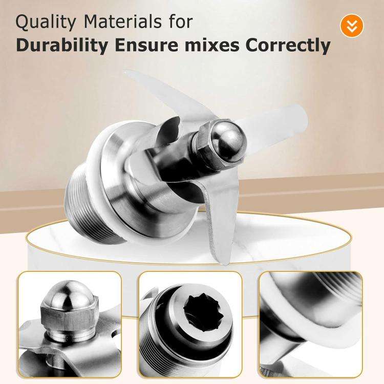 For Waring CB-6 / CB10 / CB15 Gallon Blenders Stainless Steel Juicer Blade 502977(Silver)