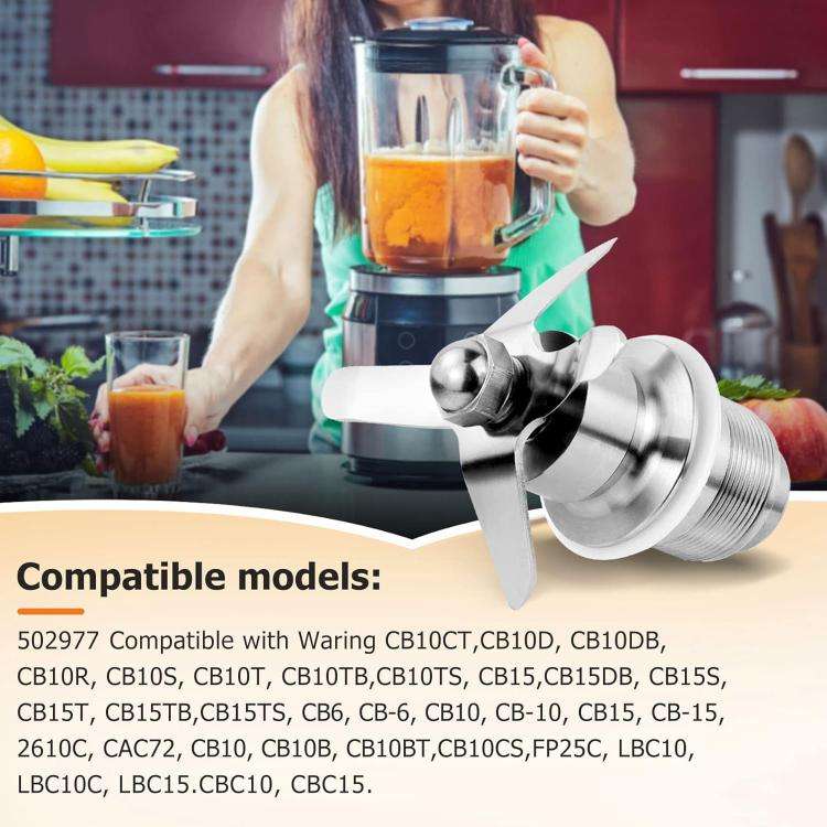 For Waring CB-6 / CB10 / CB15 Gallon Blenders Stainless Steel Juicer Blade 502977(Silver)
