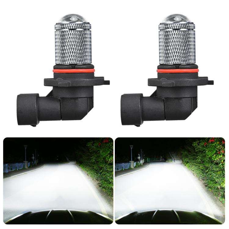 9006 Pair 8.5W 12-60V Car Lens Fog Light Bulb(White Light)