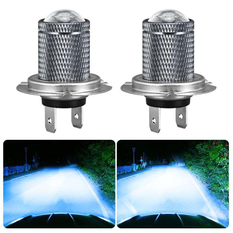 H7 Pair 8.5W 12-60V Car Lens Fog Light Bulb(Ice Blue Light)