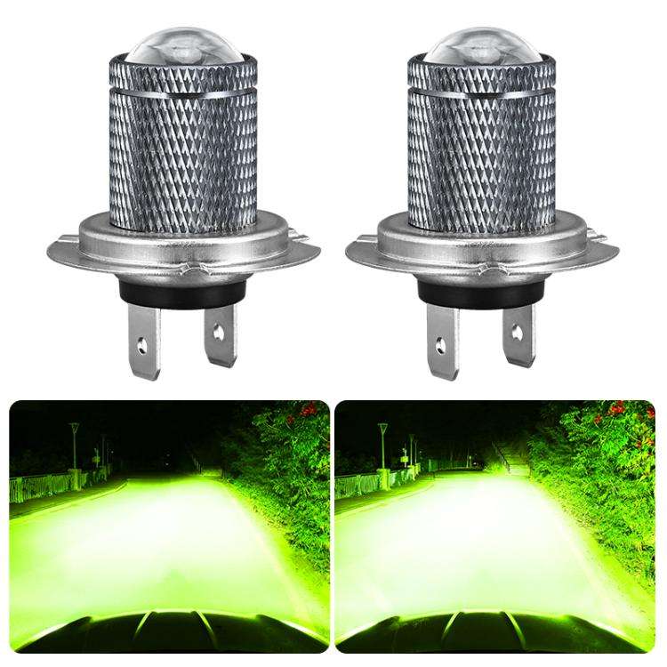 H7 Pair 8.5W 12-60V Car Lens Fog Light Bulb(Lime Light)