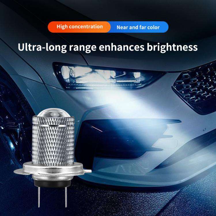 H11 Pair 8.5W 12-60V Car Lens Fog Light Bulb(White Light)