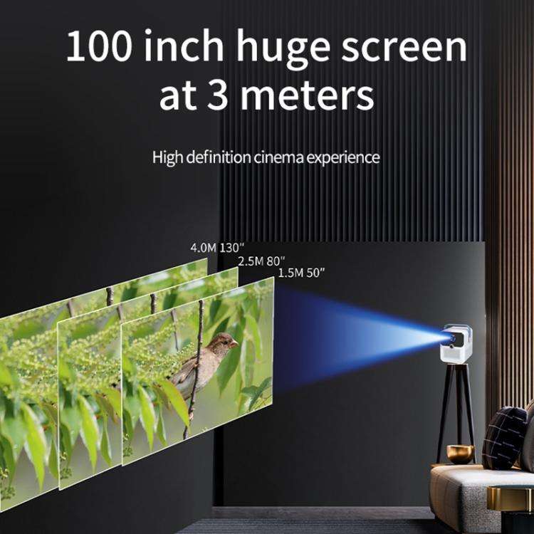CYS2 Portable HD Android Projector Smart Home Theater, 1GB+8GB, Amlogic T950s, Specification:EU P...