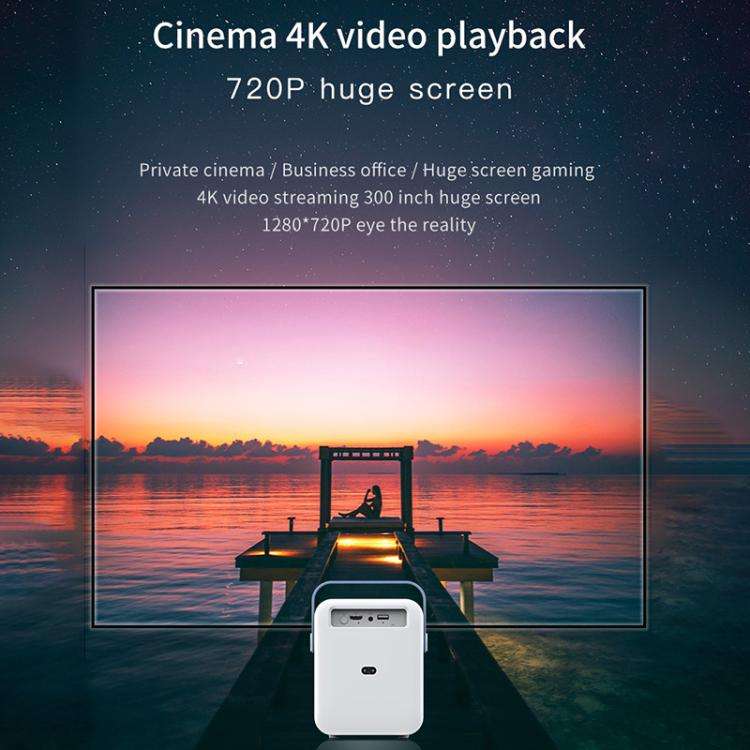CYS2 Portable HD Android Projector Smart Home Theater, 1GB+8GB, Amlogic T950s, Specification:EU P...