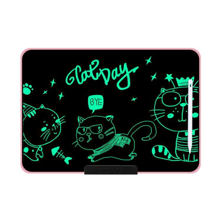 Rechargeable Children Graffiti LCD Drawing Board, Style:16 inch Pink / Green Writing