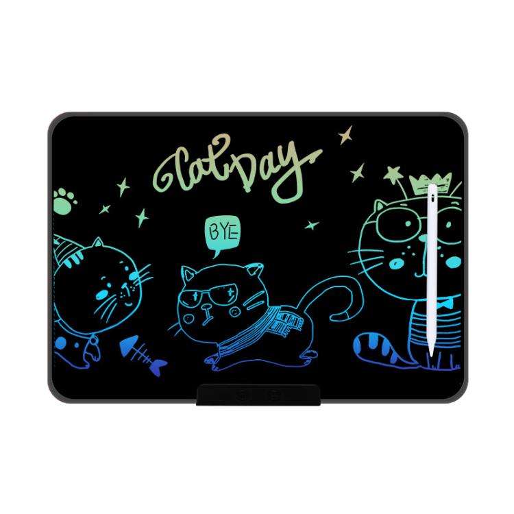 Rechargeable Children Graffiti LCD Drawing Board, Style:16 inch Black / Color Writing