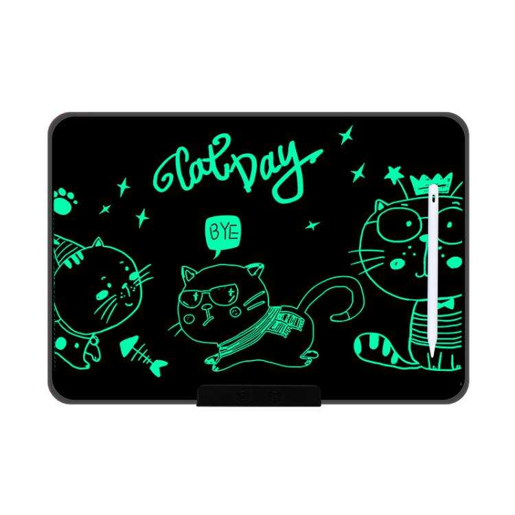 Rechargeable Children Graffiti LCD Drawing Board, Style:16 inch Black / Green Writing
