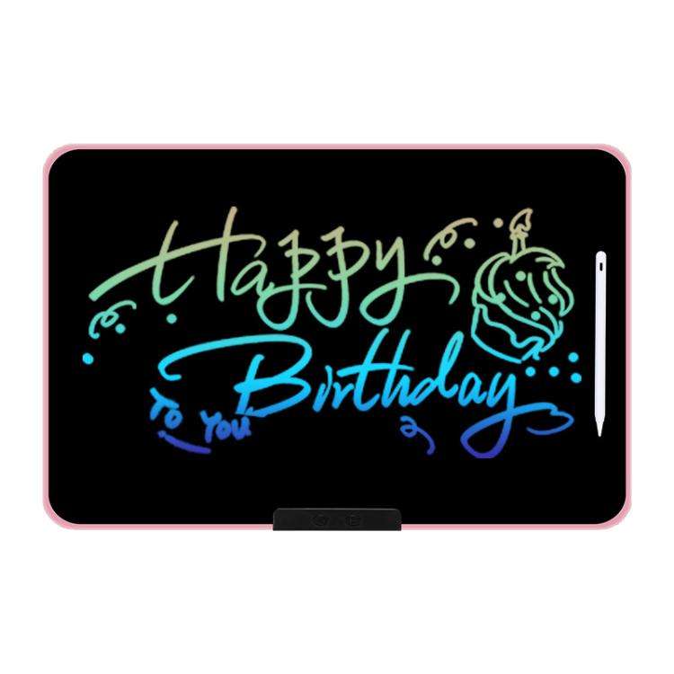 Rechargeable Children Graffiti LCD Drawing Board, Style:21 inch Pink / Color Writing