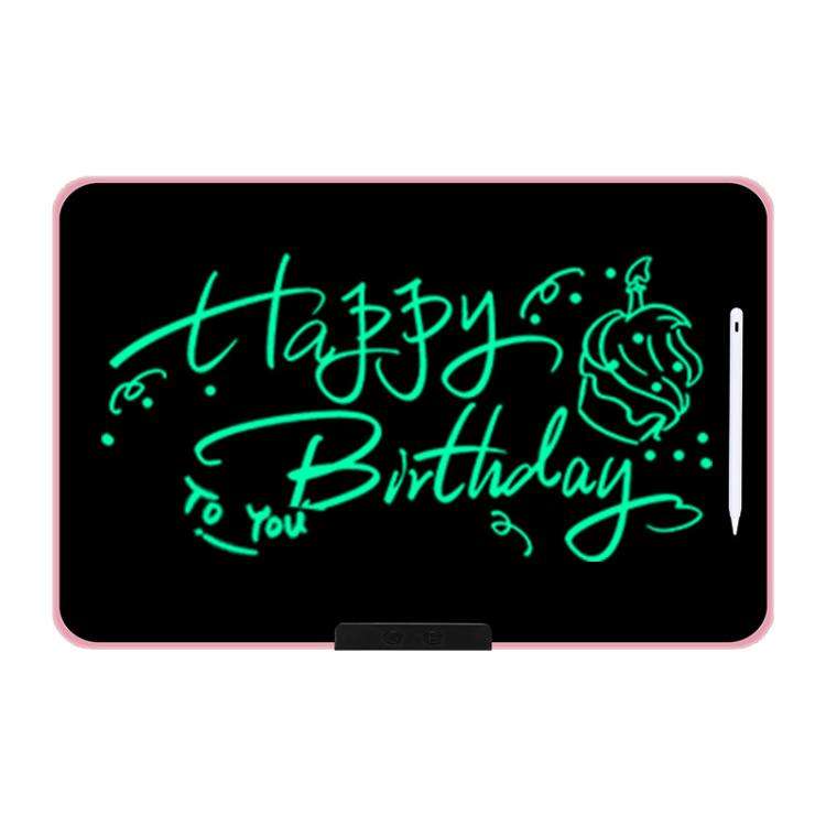 Rechargeable Children Graffiti LCD Drawing Board, Style:21 inch Pink / Green Writing