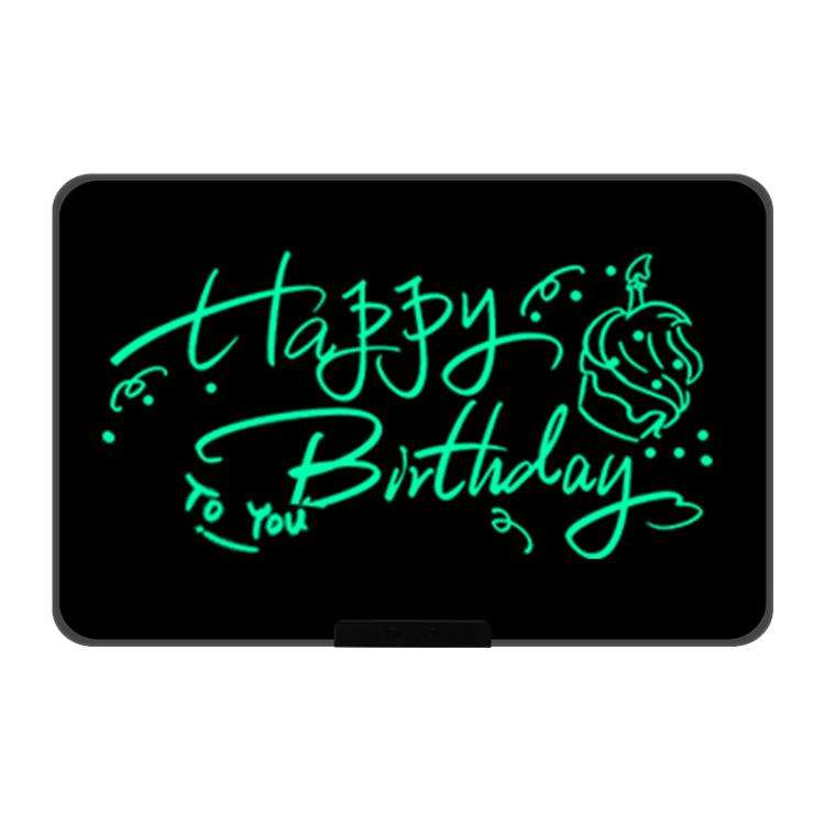Rechargeable Children Graffiti LCD Drawing Board, Style:21 inch Black / Green Writing