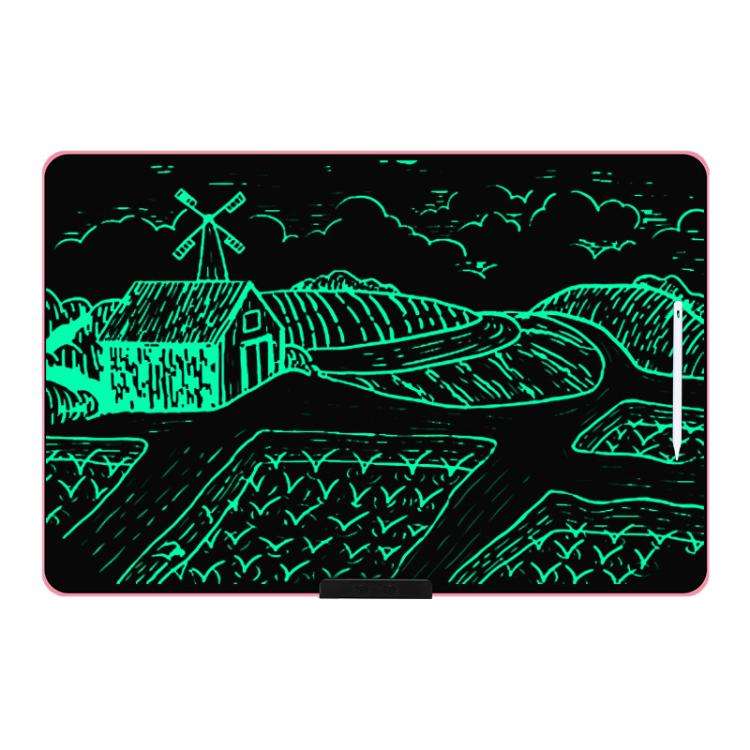 Rechargeable Children Graffiti LCD Drawing Board, Style:28 inch Pink / Green Writing